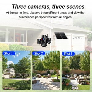 Aov 10800mah 7.5W*2 Solar Panel Cctv 15mp 3lens 4g Wifi Sim AI Tracking Two-Way Audio Home <b>Security</b> Surveillance <b>Wireless</b> <b>Camera</b> - Product Image 5
