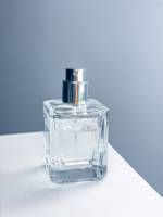 Botella de Perfume Vacía de 50 ml, Botella de Perfume Cuadrada con Atomizador, Botella de Vidrio para Perfume de 100 ml, Botella de Perfume de Lujo con Atomizador