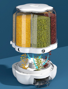 Hộp Đựng Ngũ Cốc Bằng Nhựa Chống Phân Chia, Hộp Đựng Hạt Gạo Hộp Đựng Thực Phẩm Khô Tự Động Xoay 360 Độ - Product Image 3