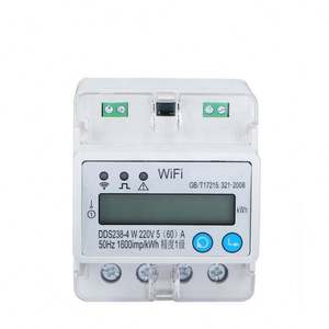 Compteur d'énergie intelligent Wifi/RS485 DDS238-4 <span class=keywords><strong>W</strong></span> Din Rail Courant Tension Affichage de la puissance Compteur d'énergie Wifi <span class=keywords><strong>kwh</strong></span> Compteur 240v 5(60)a 50/60hz - Product Image 2