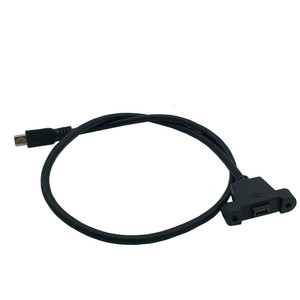 Cable de Carga Mini USB de 0.3M en Ángulo Recto para Teléfono Móvil con Soporte de Tornillo - Product Image 2