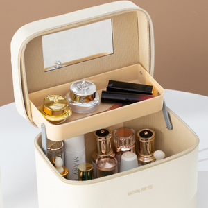 Nuevo Estuche de Cosméticos de Viaje Multifuncional de Gran Capacidad 2026, Bolsa de Maquillaje Portátil para Almacenamiento de Productos para el Cuidado de la Piel, para Uso en Escritorio - Product Image 4