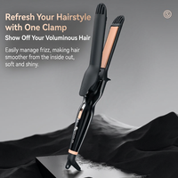 Lisseur de cheveux multifonctionnel à double usage (lisse et bouclé) pour étudiants, outil de coiffage pour franges en dortoir