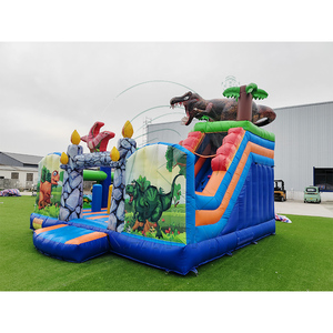 Castillo Inflable Comercial <span class=keywords><strong>para</strong></span> Exteriores con Logotipo Personalizado, Castillo Inflable de Jungla, Parque de Dinosaurios, Castillo Inflable <span class=keywords><strong>para</strong></span> Niños - Product Image 3