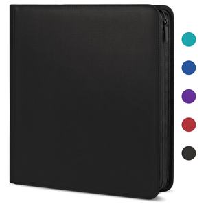 MIO-Album en cuir PU/velours, 12 poches, 480 cartes pour <span class=keywords><strong>carte</strong></span> de commandant, pour album photo Tcg Zip - Product Image 1