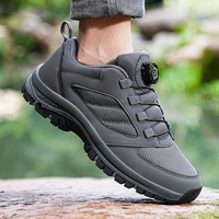 Chaussures de randonnée pour hommes, baskets de trekking à coupe basse en maille respirante avec cadran rotatif, semelle extérieure en caoutchouc antidérapante, 39-48