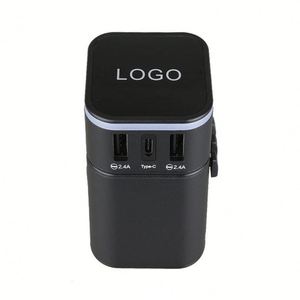 2024 New Product Light Logo Promotional Items and Gift Business World Travel Adapter <b>Universal</b> Adapter Power <b>Plug</b> - Product Image 1