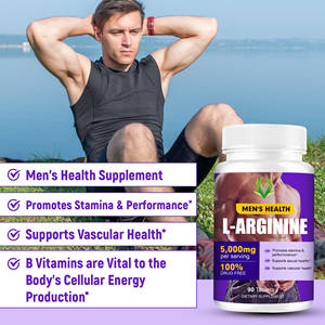 Les comprimés de L-arginine 5000mg de haute qualité soutiennent la santé vasculaire Supplément naturel d'amélioration masculine avec la vitamine B6 B12 Men Tablet - Product Image 3