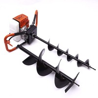 Machine de forage de puits d'eau manuelle multi-broches à moteur portable pour creuser des trous de sol à vendre