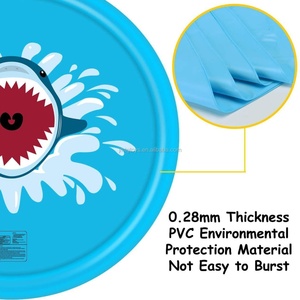 Tapis de jeu aquatique gonflable en PVC de 170 cm pour enfants, pour l'extérieur, pour les jeux d'eau, pour les installations de divertissement aquatique en plein air - Product Image 4