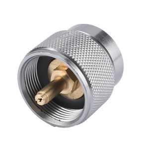 Aluminum Alloy Mapp Gas Canister Adapter Plug In Connector For Outdoor Camping <b>Stove</b> Use - Product Image 3