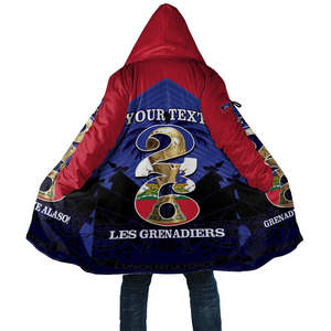 Veste d'entraînement d'<span class=keywords><strong>hiver</strong></span> de football LES GRENADIERS Haïti 2026, en tissu polaire, avec <span class=keywords><strong>capuche</strong></span> et fermeture éclair, style <span class=keywords><strong>manteau</strong></span>, pour <span class=keywords><strong>homme</strong></span>, coupe courte et épaisse - Product Image 5