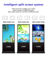 Affichage numérique couleur 4K pour intérieur, kiosque publicitaire, écran LCD portable, totem sur pied, mur vidéo LED pour centre commercial