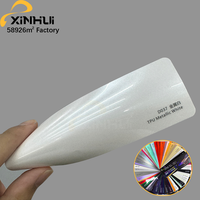 Película Protectora para Autos Blanca Metálica de TPU Premium de 7.5mil, Directo de Fábrica, Anti-Rayones, Auto-Reparable, Alto Brillo, Fácil Instalación, OEM Personalizado