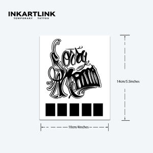 INKARTLINK Pegatinas de Tatuaje para el Cuerpo, Pegatinas de Tatuaje de Papel con <span class=keywords><strong>Letras</strong></span>, Resistentes al Agua, Ecológicas, de Larga Duración (15 Días), al por Mayor - Product Image 4