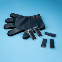 Gants jetables en PE noirs emballés individuellement, de qualité alimentaire et de grande taille |   Fabricant depuis 20 ans