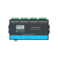 Convertisseur RS485 vers Ethernet ZQWL GW1F00NM, passerelle Modbus RTU/TCP à polling actif, serveur de périphériques série, prise en charge JSON MQTT, alimentation DC 9-36V