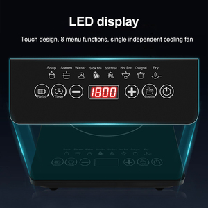 Bếp điện từ 1800W, mặt bếp điện, làm nóng nhanh, bếp IH với bảng điều khiển cảm ứng, dùng cho nấu ăn hàng ngày tại nhà và lẩu - Product Image 4