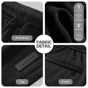 사용자 정의 남자의 조거 카고 바지 뜨거운 디자인 탄성 플러스 사이즈 캐주얼 중간 허리 바지 느슨한 핏 멀티 포켓 헐렁한 바지 - Product Image 3