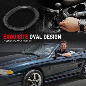 BEVINSEE pour <span class=keywords><strong>Ford</strong></span> <span class=keywords><strong>Mustang</strong></span> 1994-2002 <span class=keywords><strong>2003</strong></span> 2004, garniture de levier de vitesses en aluminium billette GT <span class=keywords><strong>V6</strong></span>, anneau de garniture automatique manuel - Product Image 4