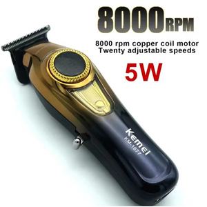 <span class=keywords><strong>Tondeuse</strong></span> et coupe-cheveux professionnelle <span class=keywords><strong>Kemei</strong></span> KM-1677 8000 tr/min avec lame en céramique, 20 vitesses variables, <span class=keywords><strong>tondeuse</strong></span> à <span class=keywords><strong>barbe</strong></span> électrique pour hommes - Product Image 3
