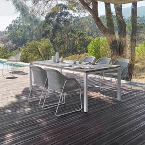Conjunto de mesa y sillas de ratán para exteriores, 4 plazas, impermeable, moderno, estilo escandinavo, muebles de patio para terraza, balcón, villa - Product Image 5