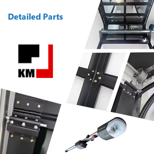 <span class=keywords><strong>Porte</strong></span> <span class=keywords><strong>de</strong></span> <span class=keywords><strong>garage</strong></span> moderne <span class=keywords><strong>en</strong></span> <span class=keywords><strong>aluminium</strong></span> et verre, design multi-vitres, accès par <span class=keywords><strong>porte</strong></span> à battants - Product Image 3