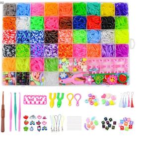 New Arrivals Toys Colorful Loom Diy Making Art Crafts Elastic Rubber Band Bracelet Making Kit for Girls