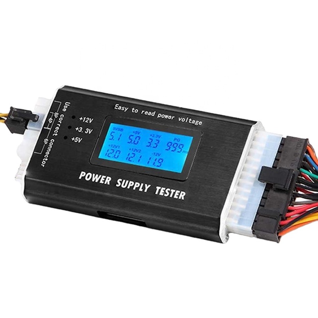 Supply PC Computer LCD 20/24Pin 4 PSU ATX BTX ITX SATA HDD