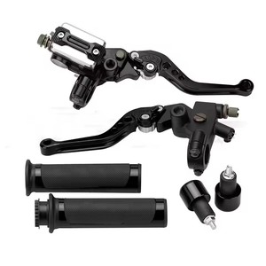 Kit universel de levier de frein réglable pour moto, en acier inoxydable, pour améliorer le contrôle du guidon des scooters tout-terrain et des VTT - Product Image 1