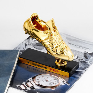 Trophée de football personnalisé en résine plaqué or, Récompense Crampon d'Or, Récompense de compétition sportive, Gardien de but, MVP, Champion du <span class=keywords><strong>Monde</strong></span> - Product Image 2