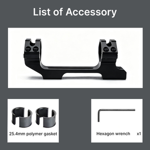 Support de lunette cantilever BANGBANG en aluminium 11 mm avec queue de cygne, hauteur de calibrage horizontal 1,4 po pour tube de 30 mm/1 pouce - Product Image 6