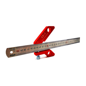 Règle de traçage centrale en aluminium pour menuisier, 45 et 90 degrés, outil de marquage pour le travail du bois, traçeur de centre carré - Product Image 3