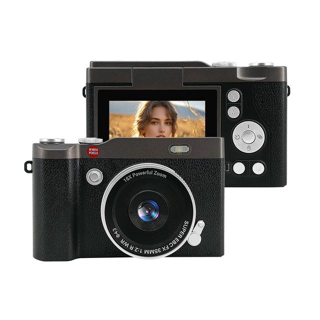 OEM ODM CPC RoHS Certified 48MP Portable Compact Children Digital Camera Kids Mini Camera for Gift Travel