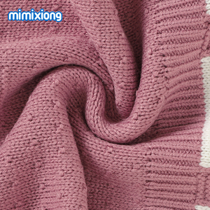 Mimixiong Oeko-TEX Abbigliamento Invernale per Neonati alla Moda con Righe, Tutine Calde a Maniche Lunghe in Maglia - Product Image 4