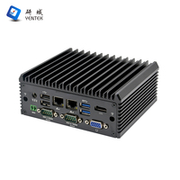 Mini-ordinateur embarqué Intel i5 10e génération J4125, double LAN, double COM RS232 RS485, support VESA, PC industriel fanless Barebone IA