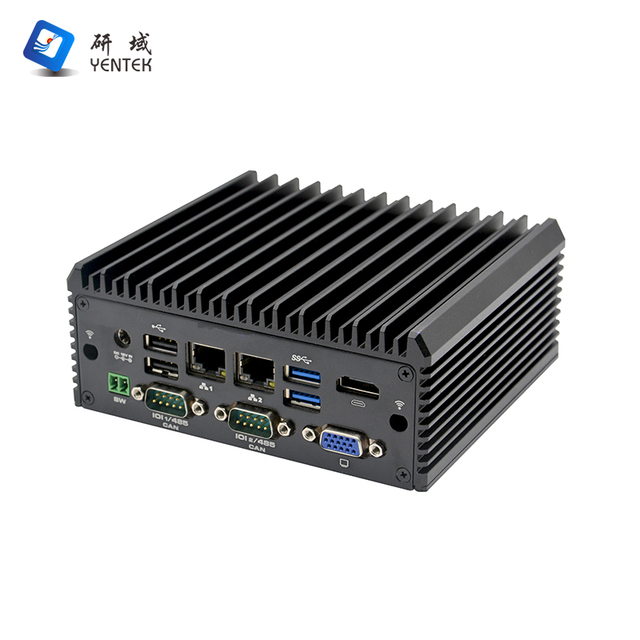 Embedded Mini Computer Intel I5 10th Gen J4125 Dual LAN Dual COM RS232 RS485 VESA Mount Barebone AI Industrial Fanless PC
