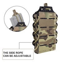 Pochette pour chargeur simple Sinairsoft légère, découpée au laser avec design Molle pour 5.56/7.62, en nylon durable, équipement tactique