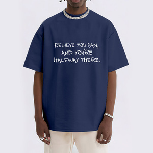 Retro Phong Cách Mỹ Ngắn Tay Áo 200g100% Cotton Chéo Biên Giới Chấ<span class=keywords><strong>t</strong></span> Lượng Phun Kỹ Thuậ<span class=keywords><strong>t</strong></span> Hợp Thời Trang <span class=keywords><strong>T</strong></span>ùy Chỉnh In <span class=keywords><strong>T</strong></span>-Shirt Người Đàn Ông Phụ Nữ - Product Image 5