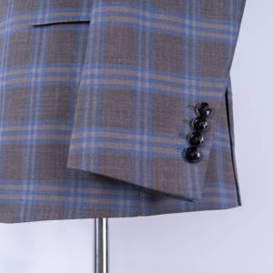 Mantel Hose Offizielle Herren Slim Fits Anzüge Plaid Jacke Casual Designer Hochzeits anzüge für Herren - Product Image 4