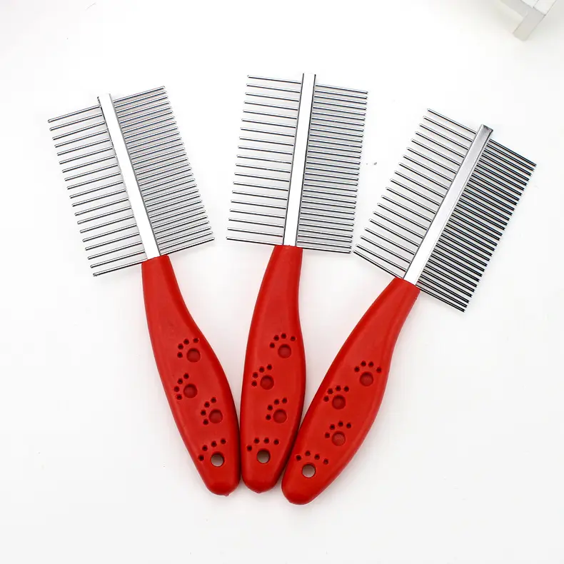 Pet Grooming Brush Needle Comb Pet Hair Removal Comb Rake Hair Shedding Flea for Dogs and Cats