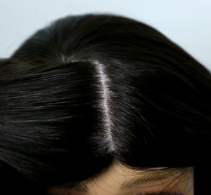 Topper de <span class=keywords><strong>cheveux</strong></span> humains européens de haute qualité pour femmes, 2026, 5,5 x 6,5, couleur naturelle, double base en soie avec contour en PU - Product Image 2