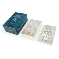 Jeu de cartes Oracle personnalisé de 78 cartes pour divertissement et soirées, avec boîte rigide en deux parties et guide, pour les boutiques de détail