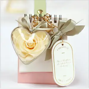 모조리 체인 꽃-2021 장미 열쇠 고리 수제 꽃 키 링 최고의 결혼 선물