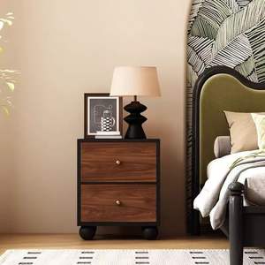 <span class=keywords><strong>Table</strong></span> de chevet moderne nordique en bois <span class=keywords><strong>noir</strong></span> extensible, <span class=keywords><strong>table</strong></span> d'angle, armoires de rangement, écologique, durable, pour la maison, la chambre à coucher, l'hôtel - Product Image 4