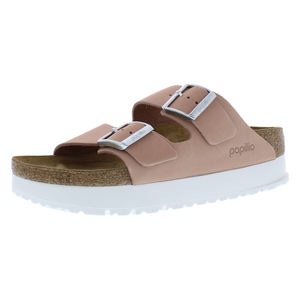 Zapatos Birkenstock Arizona Pap Flex con Plataforma Estrecha Unisex Color: Rosa Suave |   100% Auténtico - Product Image 1