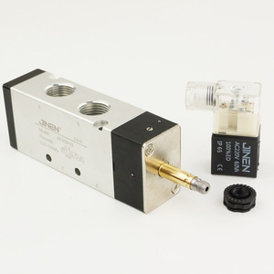 Válvula Solenoide Neumática Jinen 4V410-15 AC220V DC24V, Válvula Piloto de Dos Vías y Cinco Vías para Control de Aire - Product Image 3