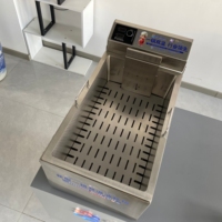 Friteuse électrique commerciale Hansu 20L à double température avec affichage numérique et contrôle de la température pour frites et snacks