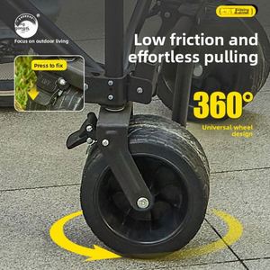 Chariot pliant en plastique compact et très demandé, facile à utiliser pour le camping, les pique-niques et les vendeurs ambulants - Product Image 2