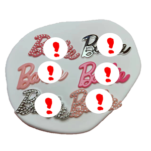 Vente en gros de charmes en résine plat de créateur de lettres de luxe cabochon de dessin animé artisanat étui de téléphone pour chaussure accessoires décoratifs en <span class=keywords><strong>plastique</strong></span> - Product Image 4